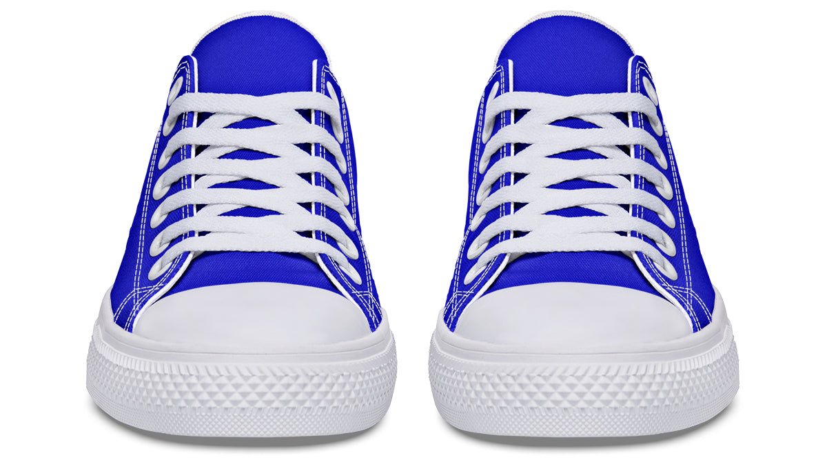 Vivid Blue Low Tops - Offbeat Sweetie