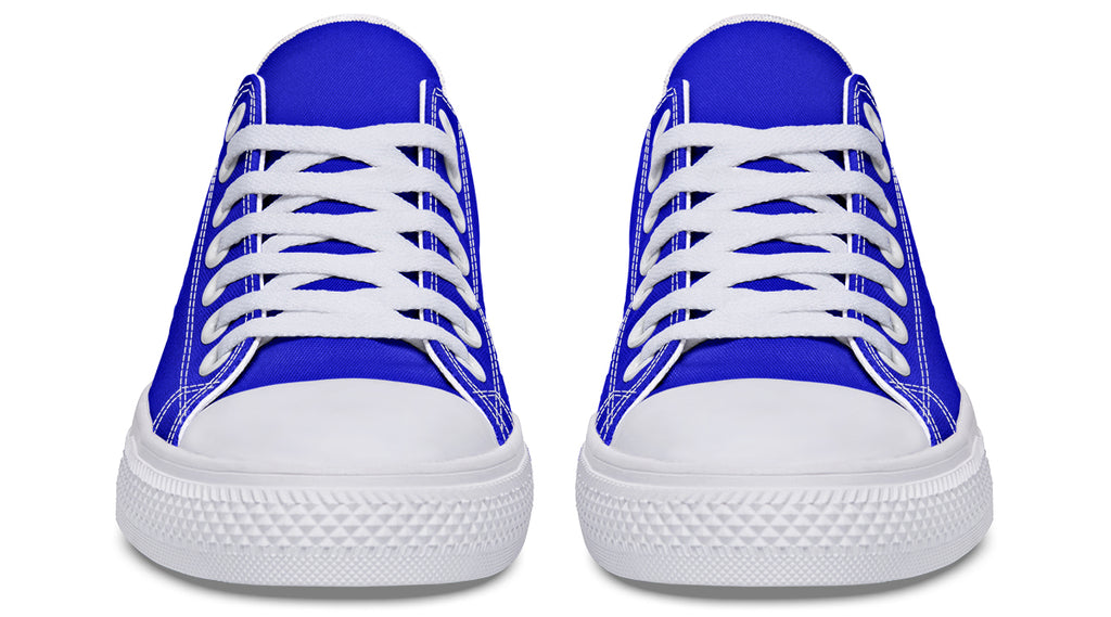 Vivid Blue Low Tops (Wide)