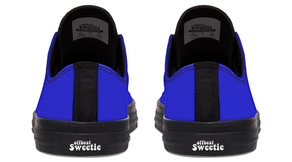 Vivid Blue Low Tops (Wide)
