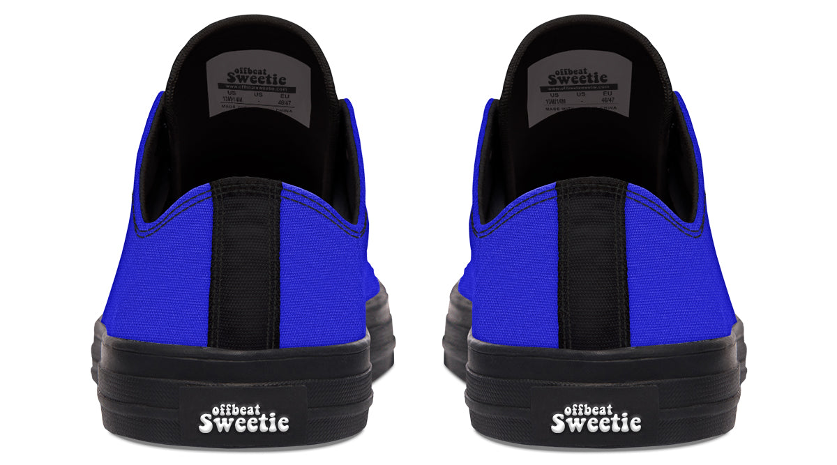 Vivid Blue Low Tops (Wide)