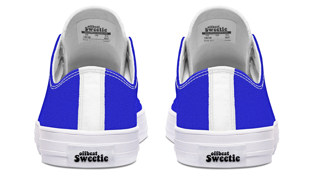 Vivid Blue Low Tops (Wide)