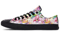 Watercolour Flowers Low Tops (Wide)