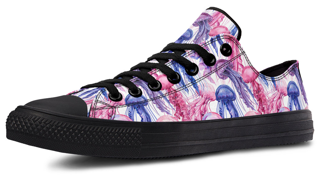 Watercolour Jellyfish Low Tops (Wide)