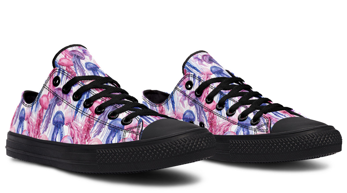 Watercolour Jellyfish Low Tops (Wide)