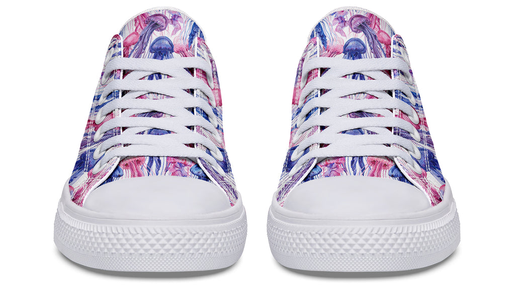 Watercolour Jellyfish Low Tops (Wide)
