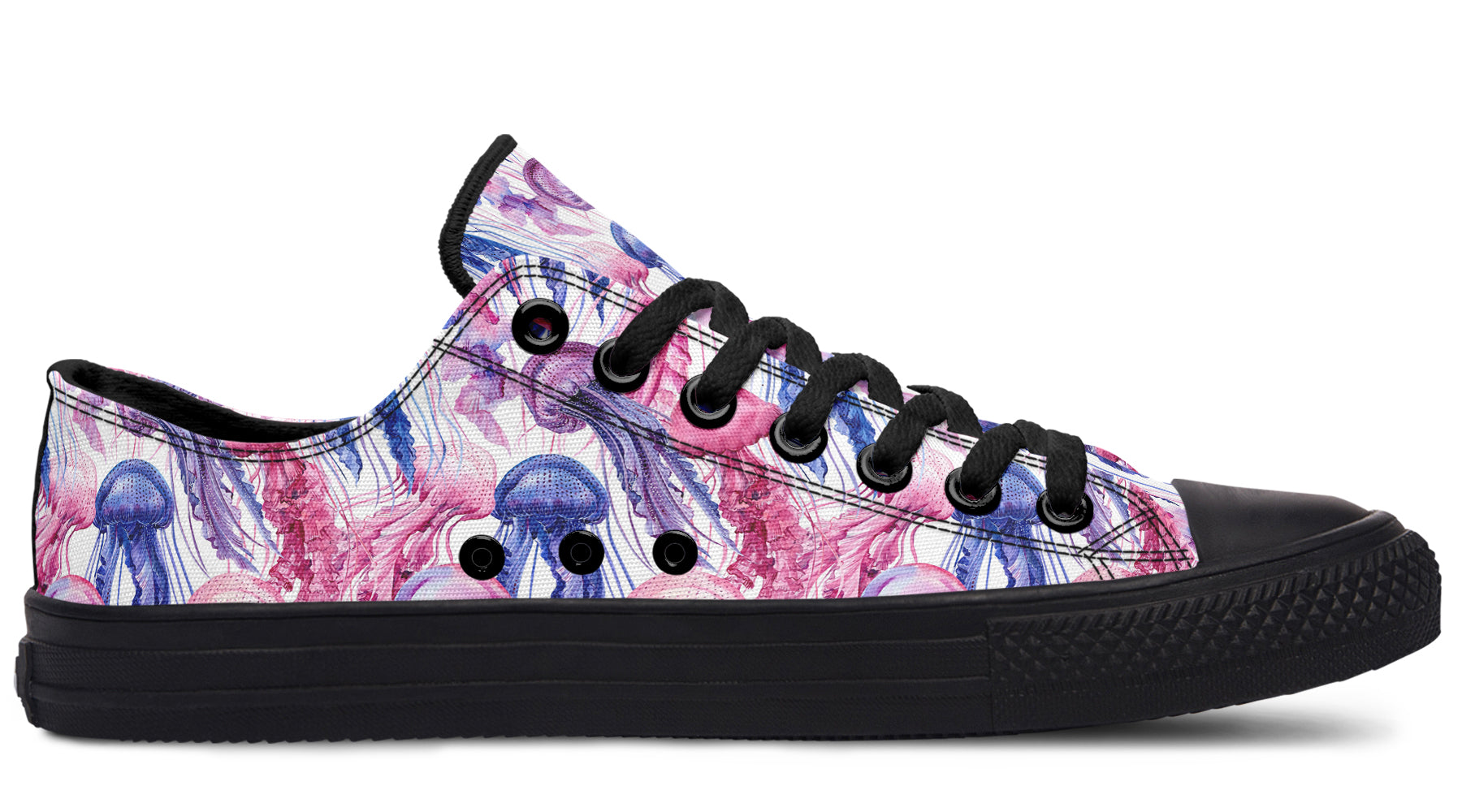 Watercolour Jellyfish Low Tops (Wide)