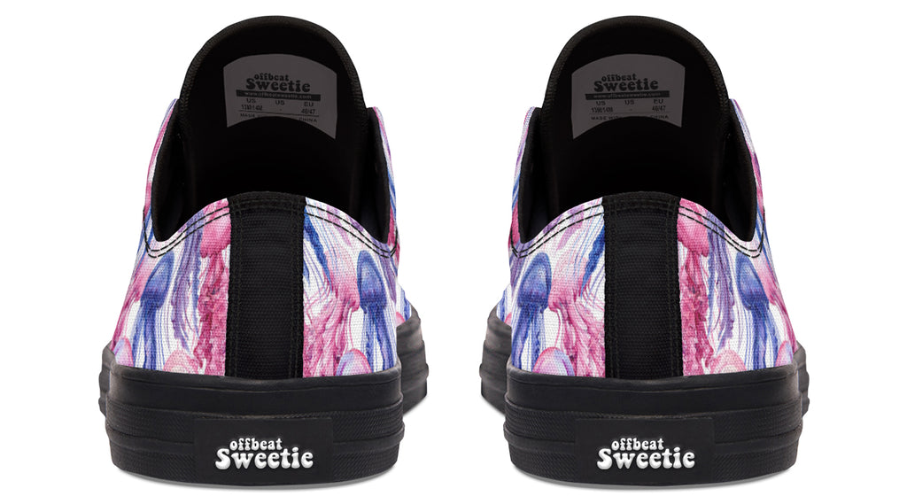 Watercolour Jellyfish Low Tops (Wide)