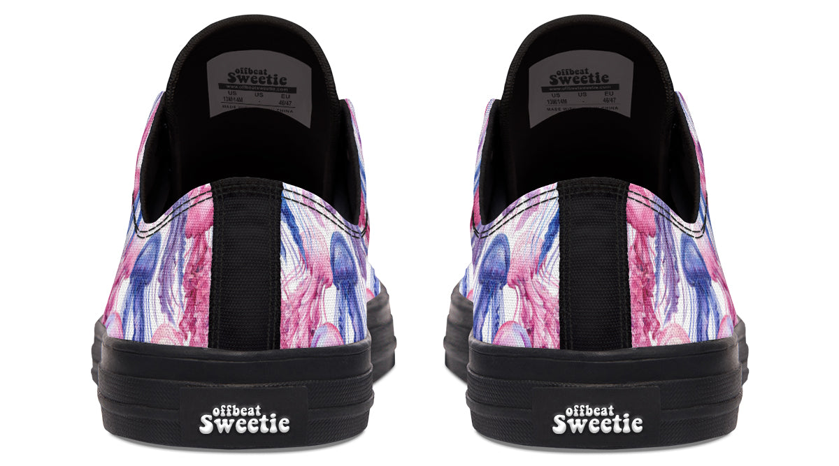 Watercolour Jellyfish Low Tops (Wide)