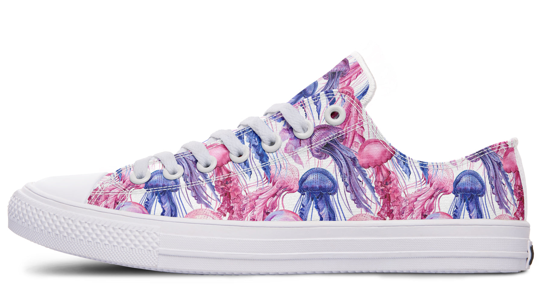Watercolour Jellyfish Low Tops (Wide)