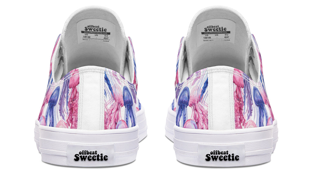 Watercolour Jellyfish Low Tops (Wide)