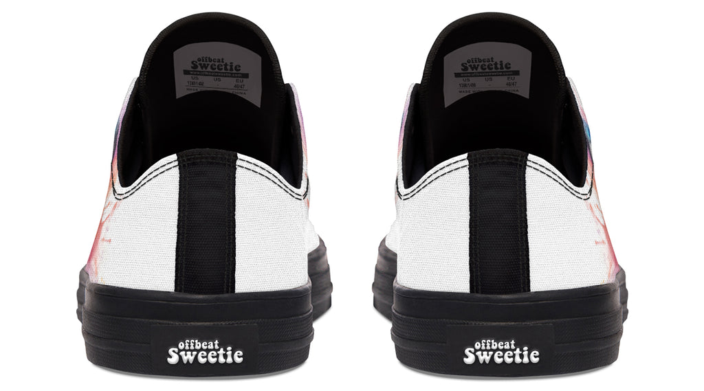 Watercolour Penguin Low Tops - Offbeat Sweetie