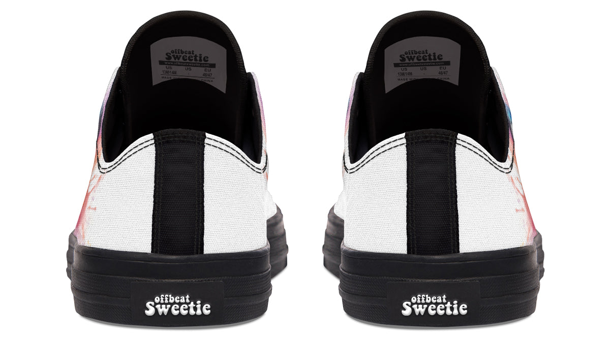 Watercolour Penguin Low Tops - Offbeat Sweetie