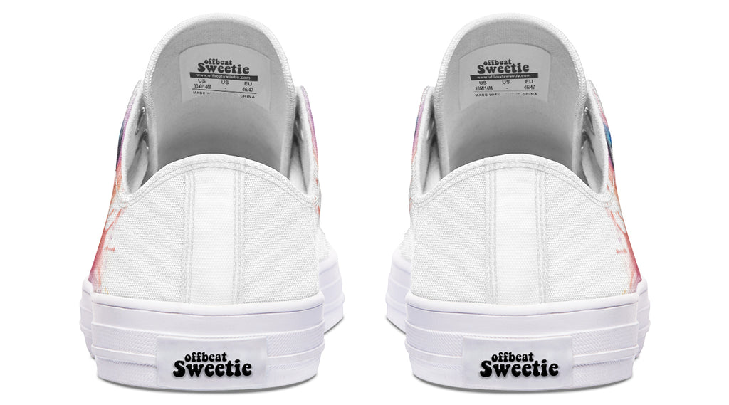 Watercolour Penguin Low Tops - Offbeat Sweetie