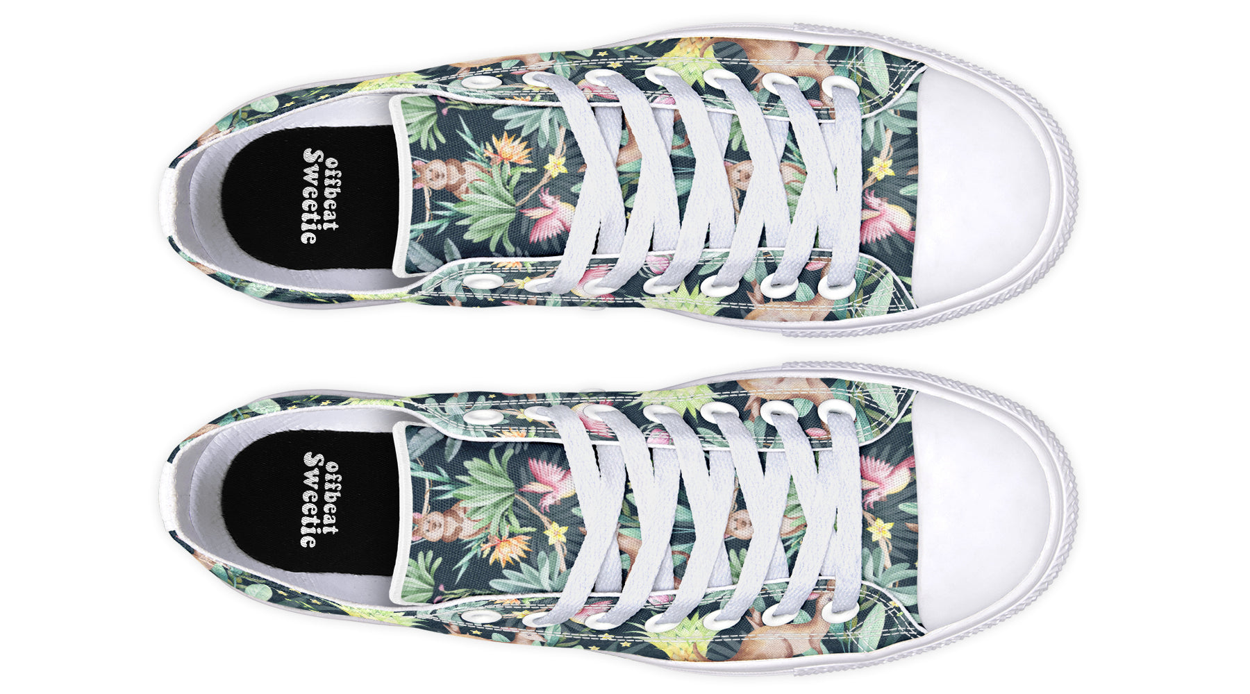 Wonderful Wildlife Low Tops - Offbeat Sweetie