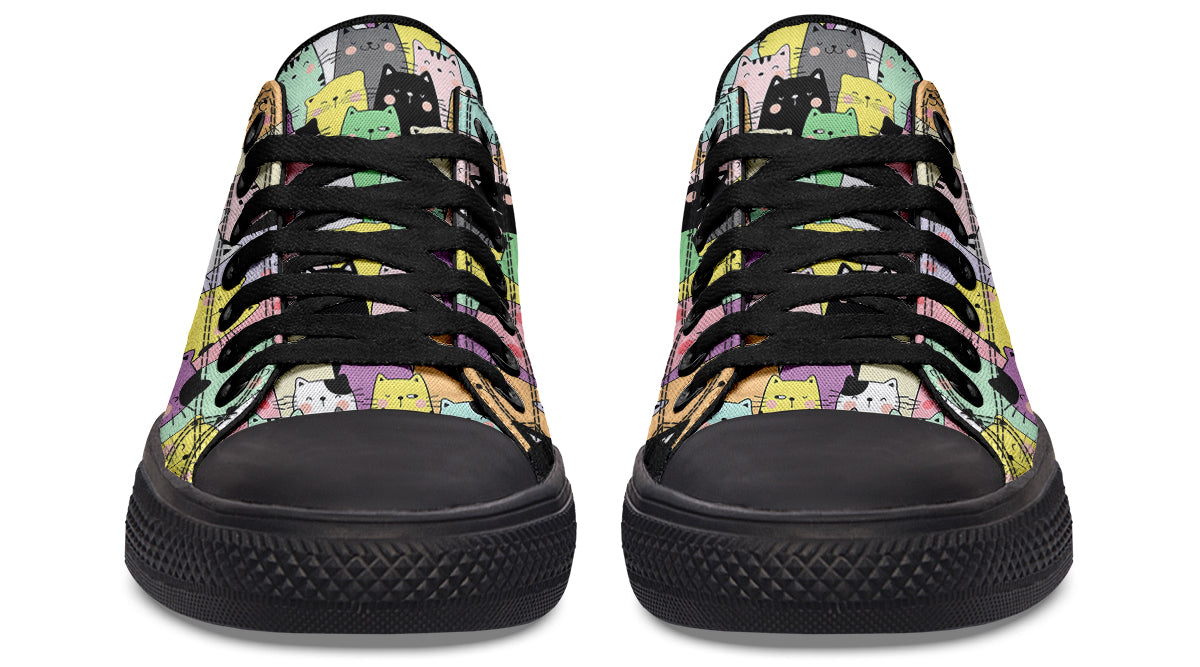 You've Got To Be Kitten Me Low Tops (Wide)