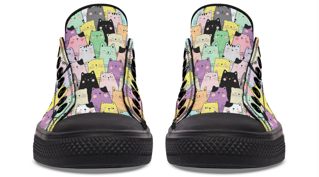 You've Got To Be Kitten Me Low Tops (Wide)