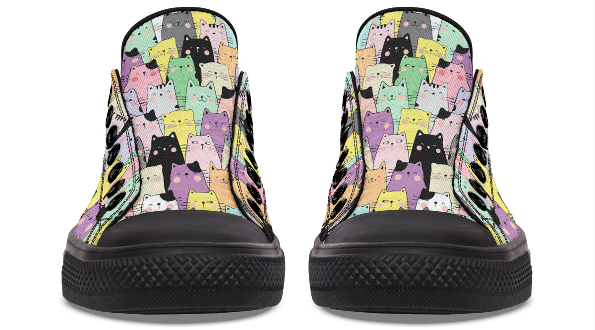 You've Got To Be Kitten Me Low Tops (Wide)