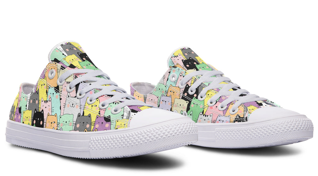 You've Got To Be Kitten Me Low Tops (Wide)