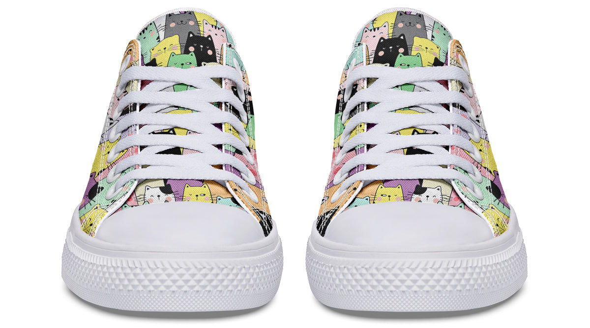 You've Got To Be Kitten Me Low Tops (Wide)