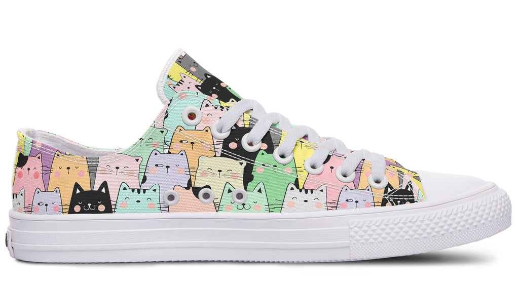 You've Got To Be Kitten Me Low Tops (Wide)