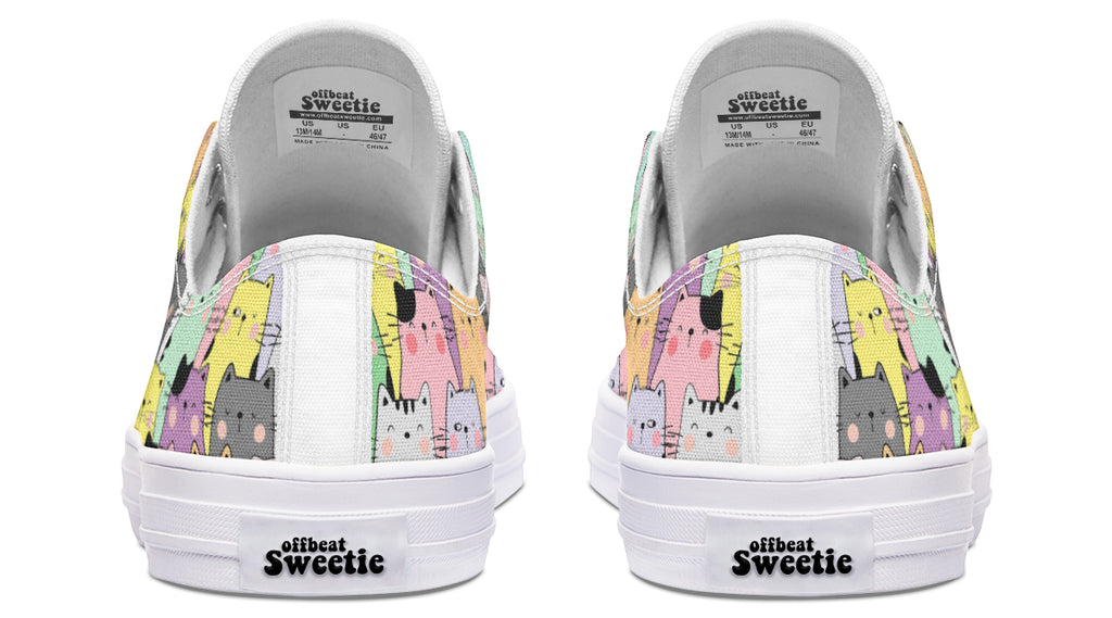 You've Got To Be Kitten Me Low Tops (Wide)