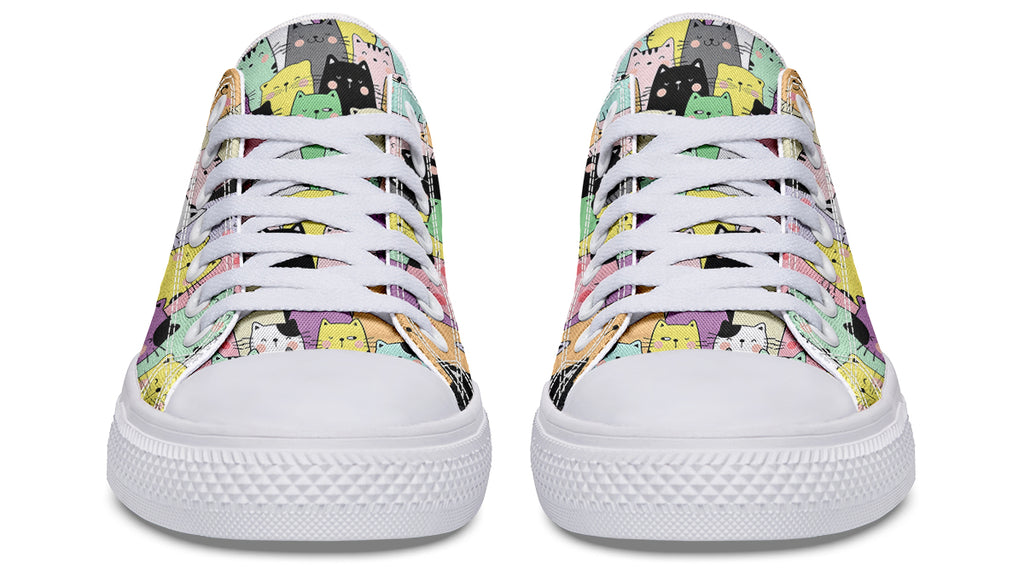 You've Got To Be Kitten Me Low Tops - Offbeat Sweetie