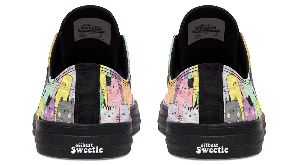 You've Got To Be Kitten Me Low Tops - Offbeat Sweetie