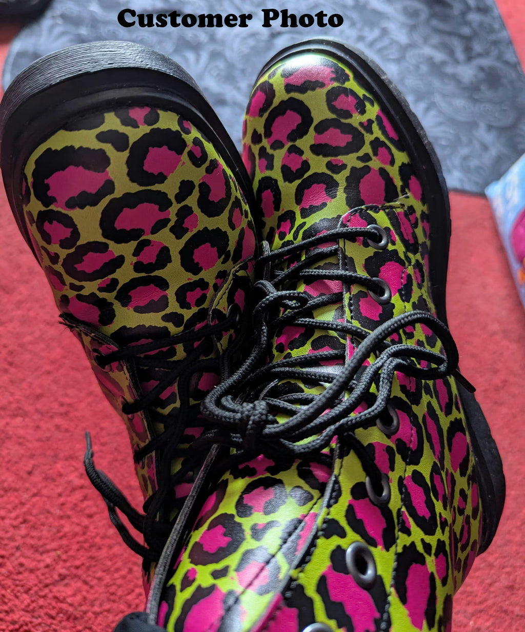 Neon Leopard Boots