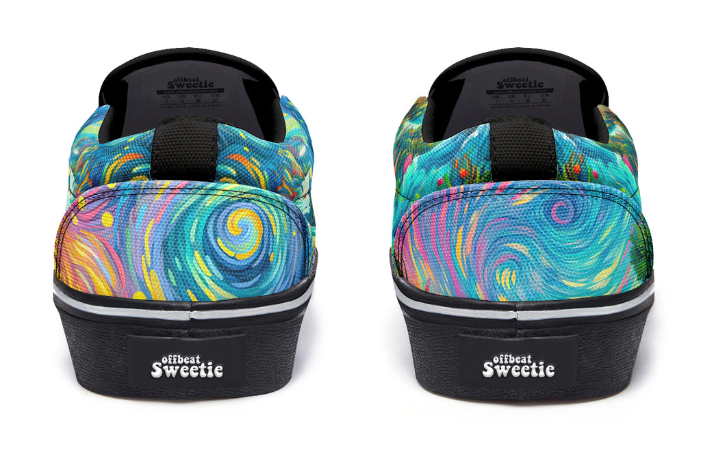 Adorable Axolotls Slip Ons - Offbeat Sweetie