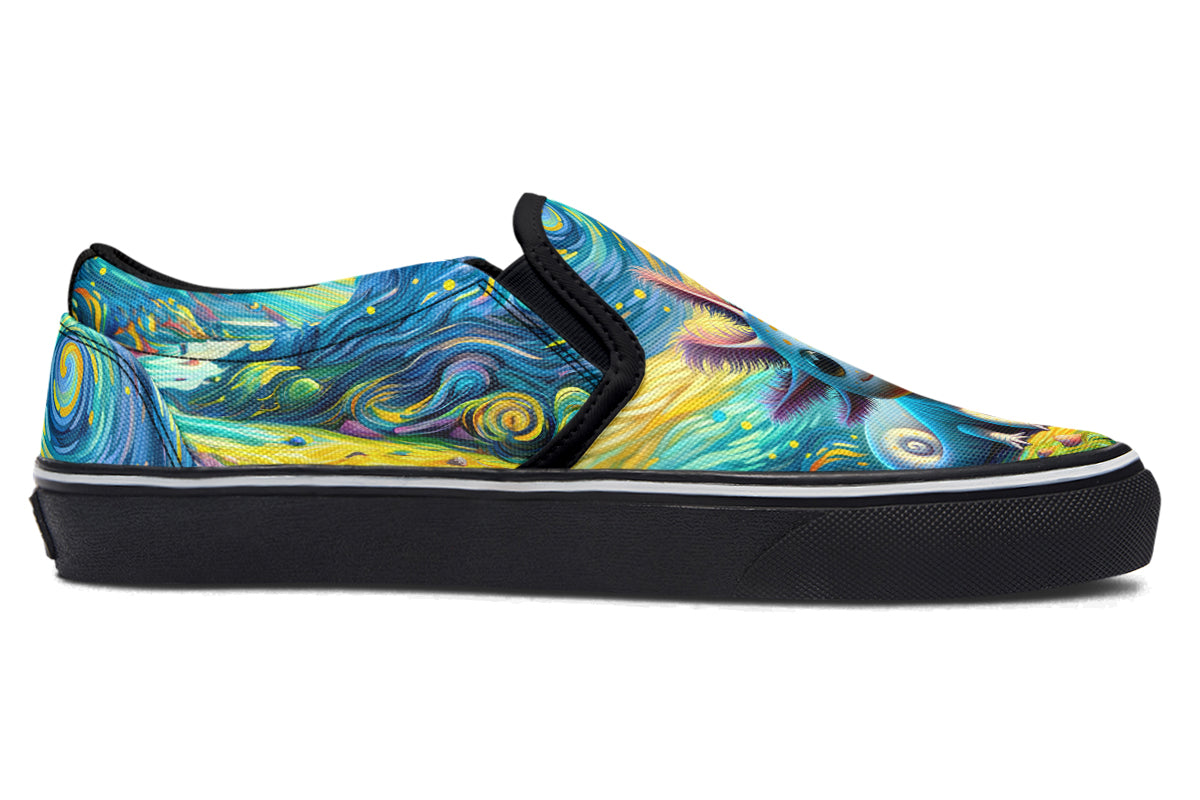 Adorable Axolotls Slip Ons - Offbeat Sweetie