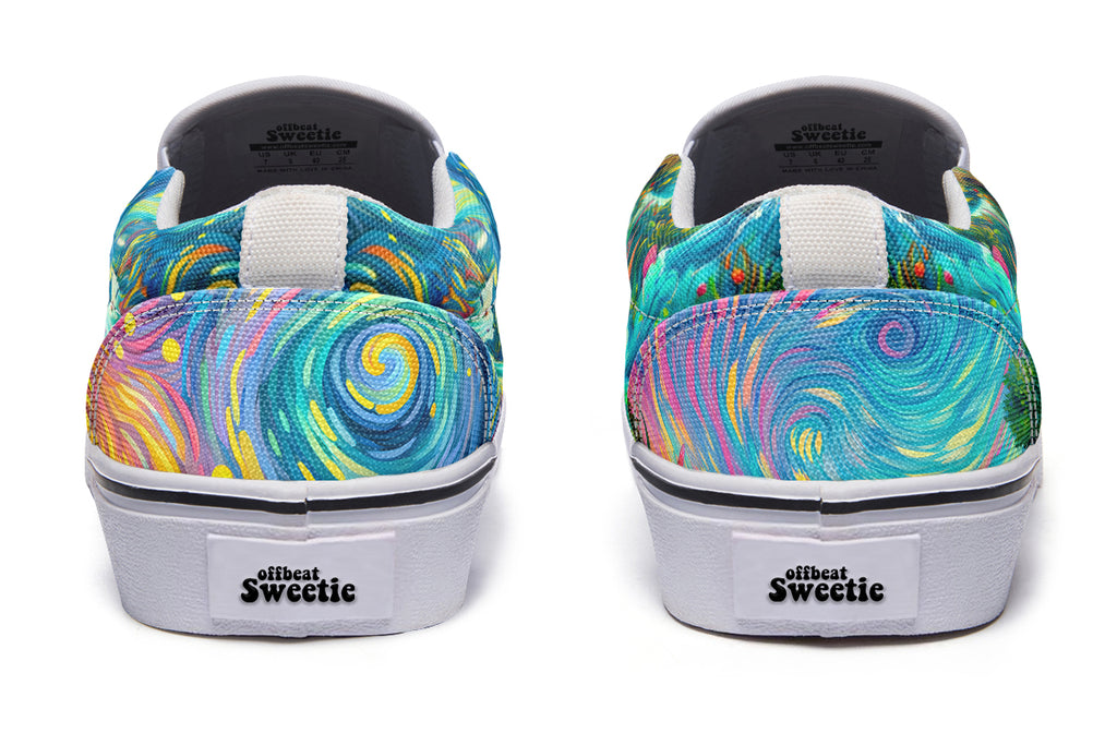 Adorable Axolotls Slip Ons - Offbeat Sweetie