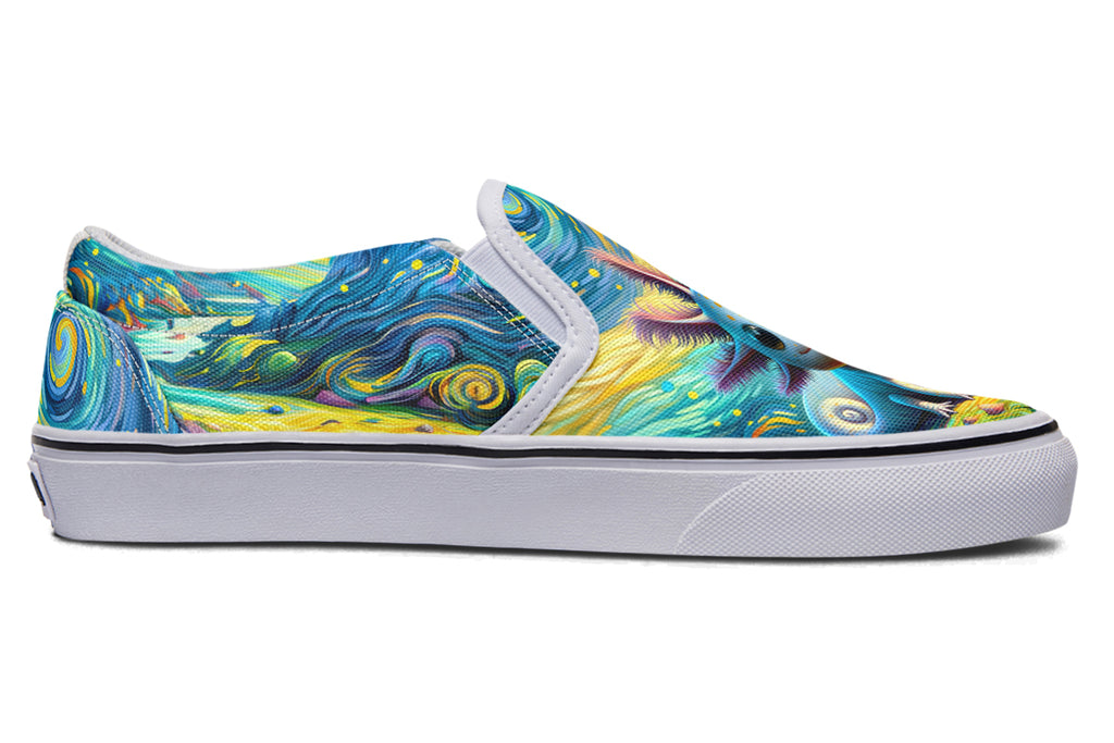 Adorable Axolotls Slip Ons - Offbeat Sweetie