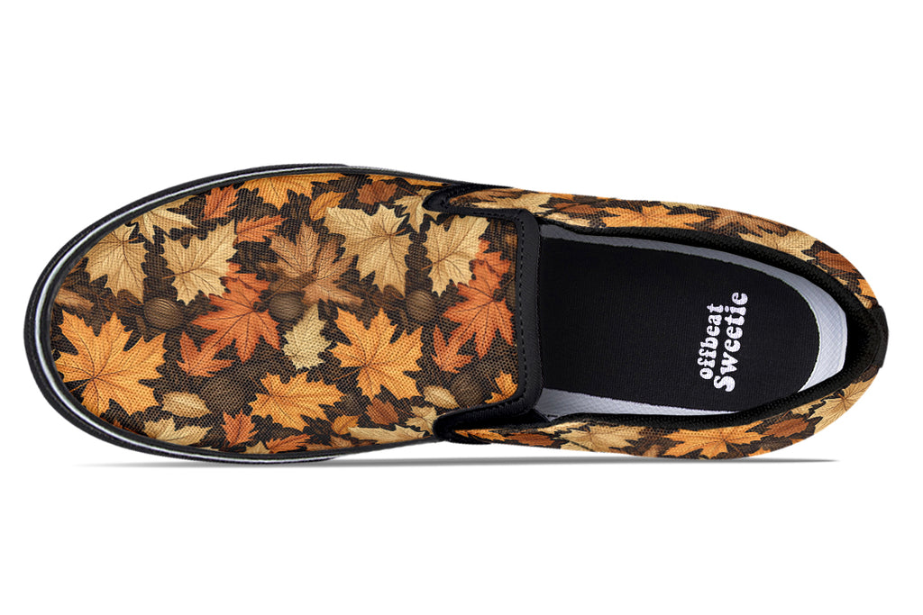 Autumn Leaves Slip Ons - Offbeat Sweetie