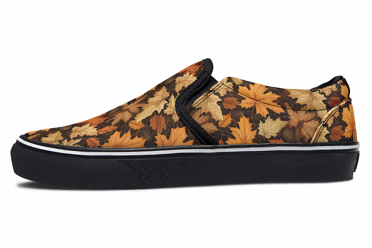 Autumn Leaves Slip Ons - Offbeat Sweetie