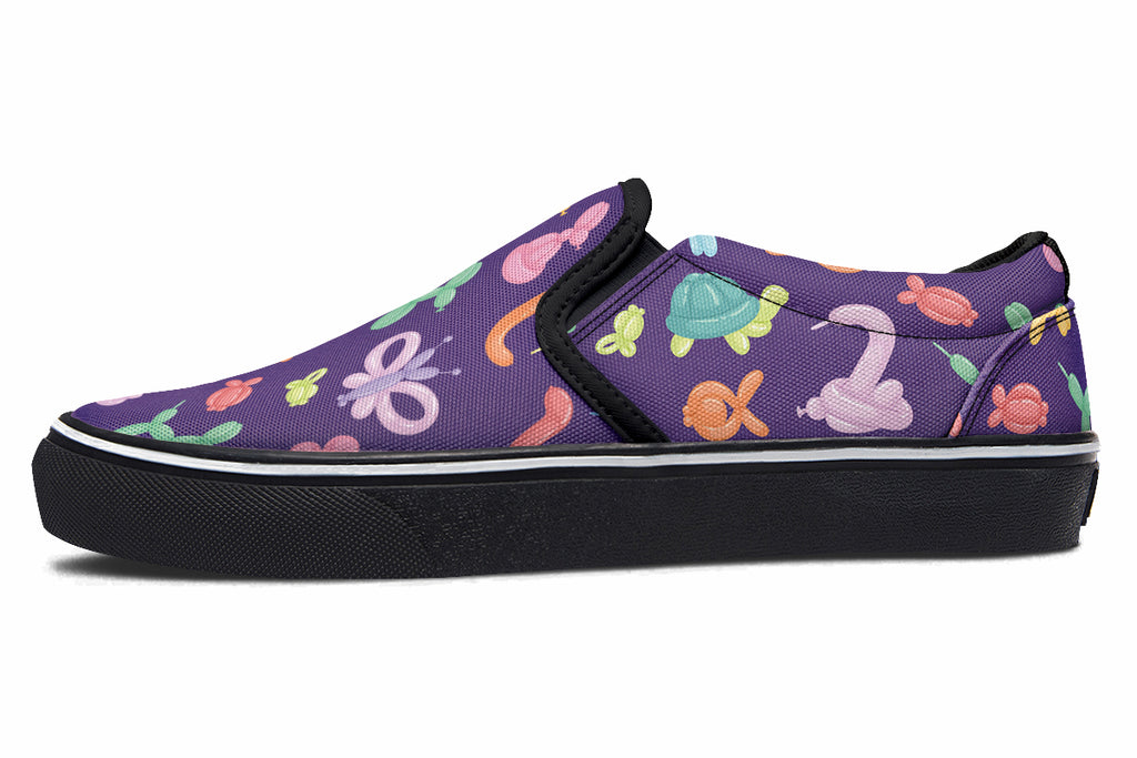 Balloon Animals Slip Ons - Offbeat Sweetie