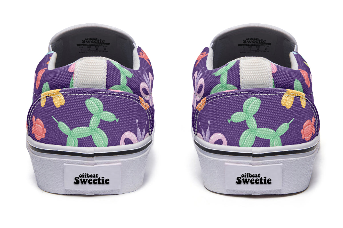 Balloon Animals Slip Ons - Offbeat Sweetie