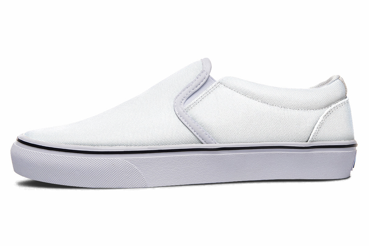 Black and White Mismatch Slip Ons