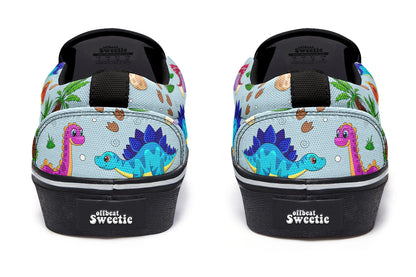 Blue Baby Dinos Slip Ons - Offbeat Sweetie
