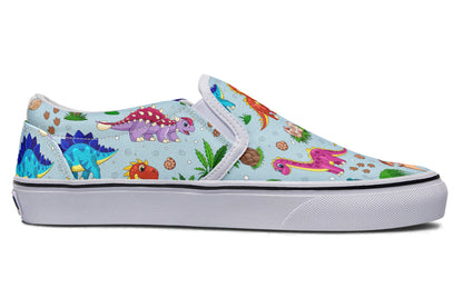 Blue Baby Dinos Slip Ons - Offbeat Sweetie