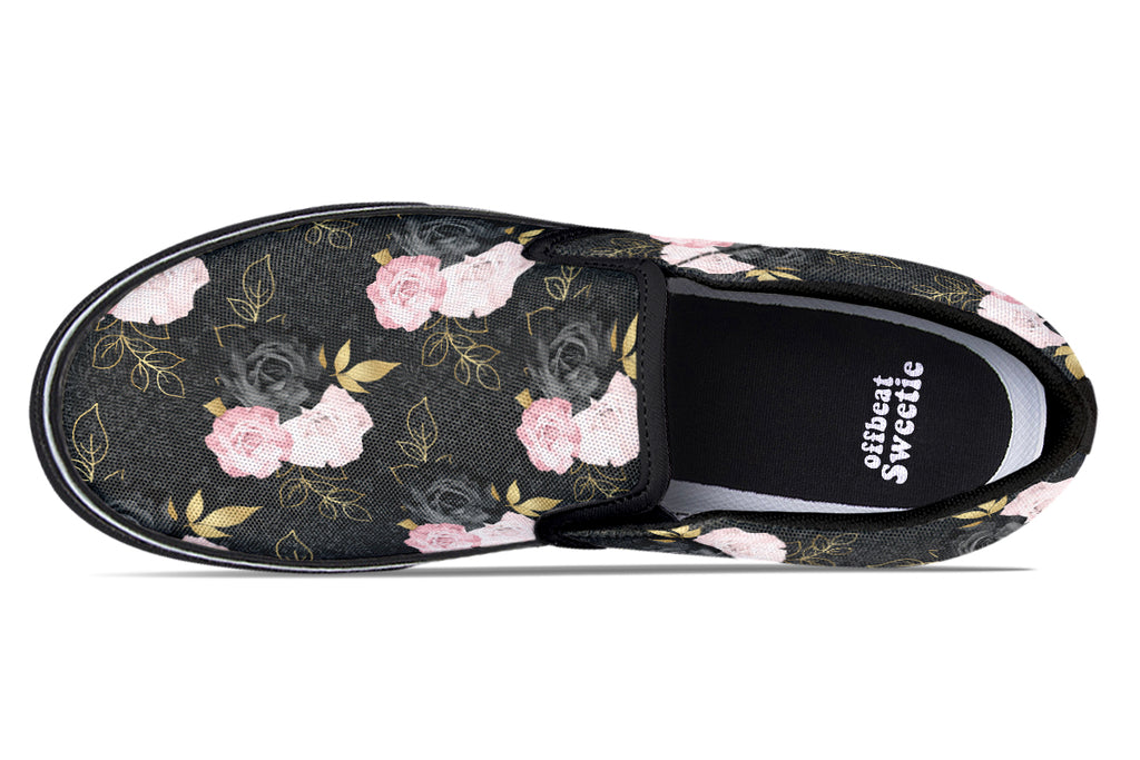 Blush Roses Slip Ons - Offbeat Sweetie