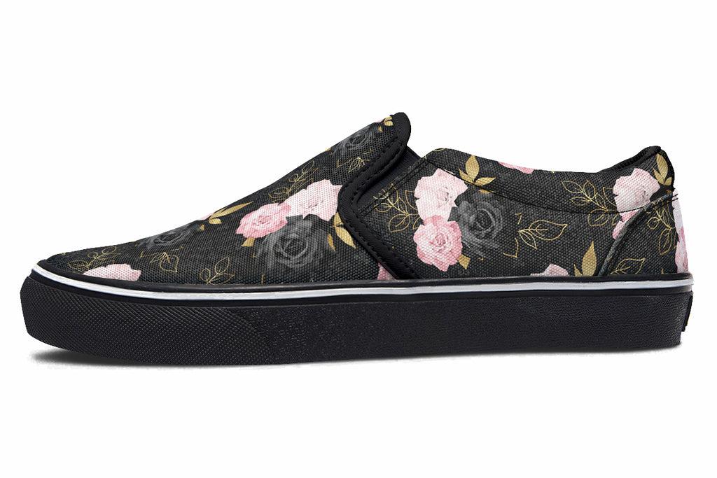 Blush Roses Slip Ons - Offbeat Sweetie