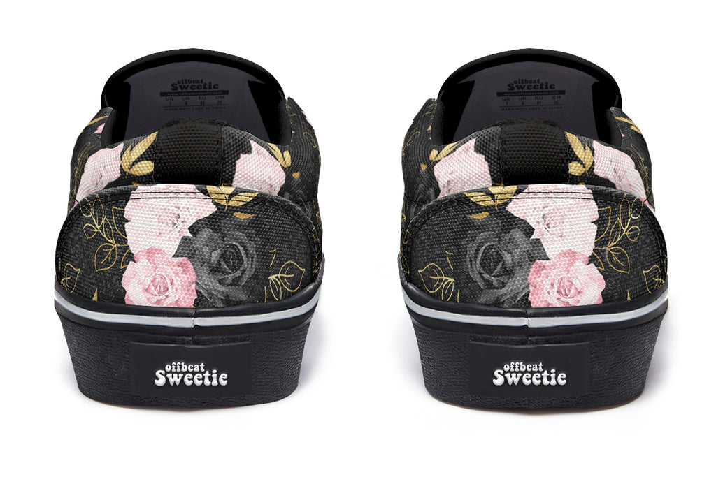 Blush Roses Slip Ons - Offbeat Sweetie