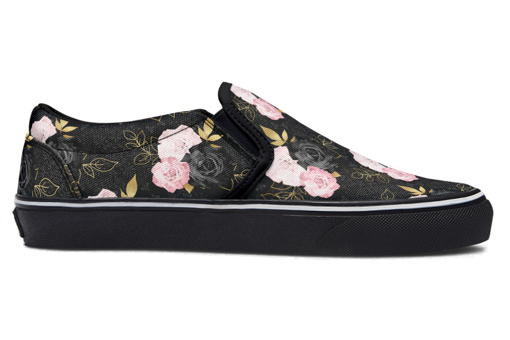 Blush Roses Slip Ons - Offbeat Sweetie