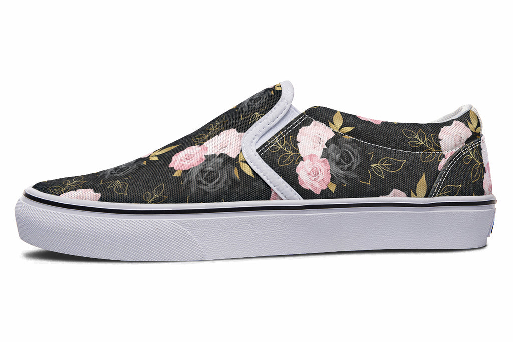 Blush Roses Slip Ons - Offbeat Sweetie