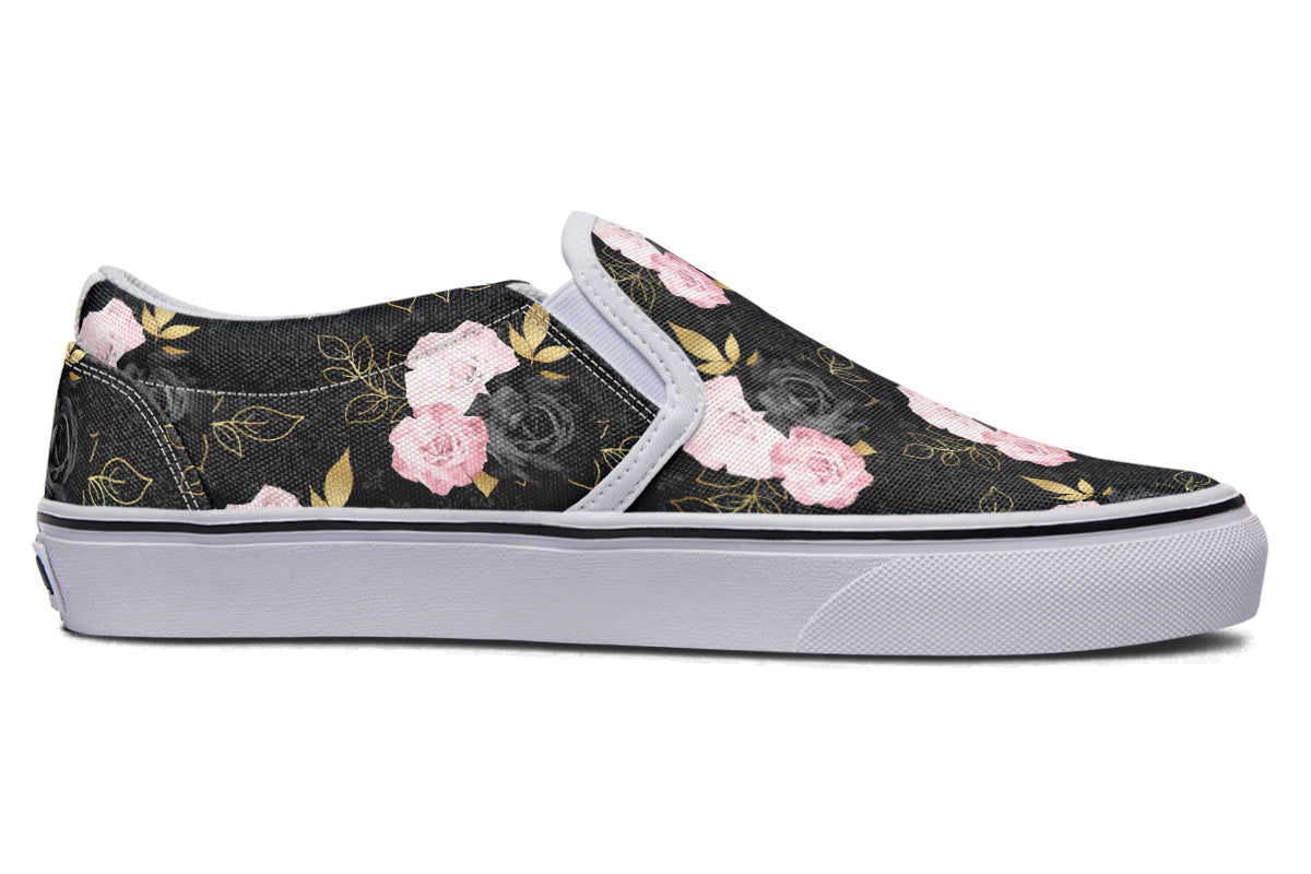 Blush Roses Slip Ons - Offbeat Sweetie