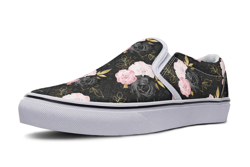 Blush Roses Slip Ons - Offbeat Sweetie
