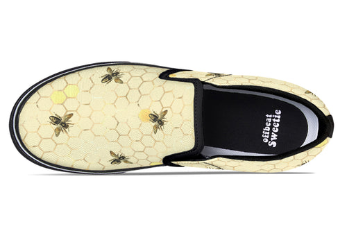 Busy Bees Slip Ons - Offbeat Sweetie
