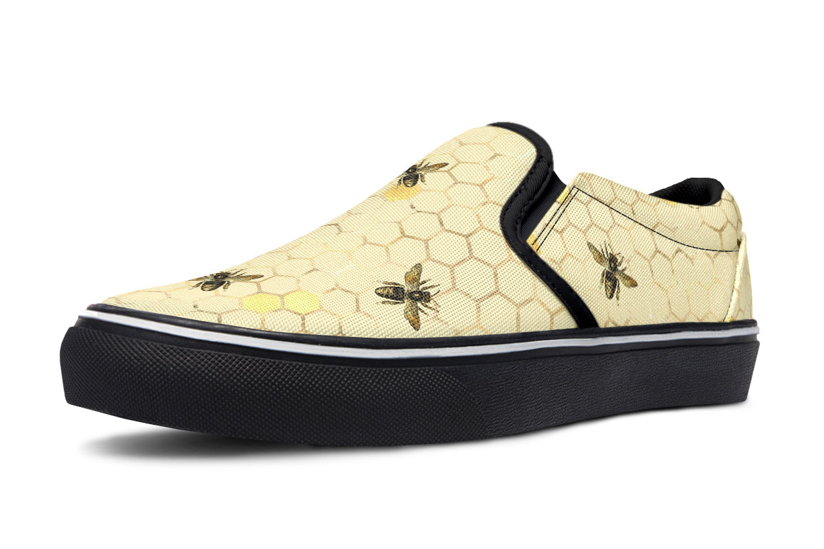 Busy Bees Slip Ons - Offbeat Sweetie