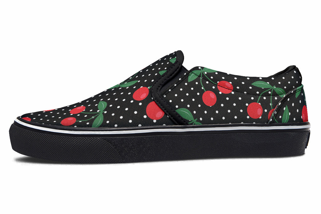 Cherries Slip Ons - Offbeat Sweetie