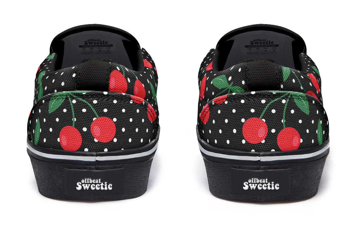 Cherries Slip Ons - Offbeat Sweetie